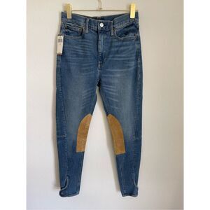 POLO RALPH LAUREN Willows Wash Riding Equestrian Jeans in  Indigo Size 28 NWT